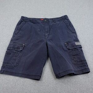 Unionbay Men's Cargo Shorts 36 Navy Skater Y2k Grunge‎ Outdoor Hiking Flat Front